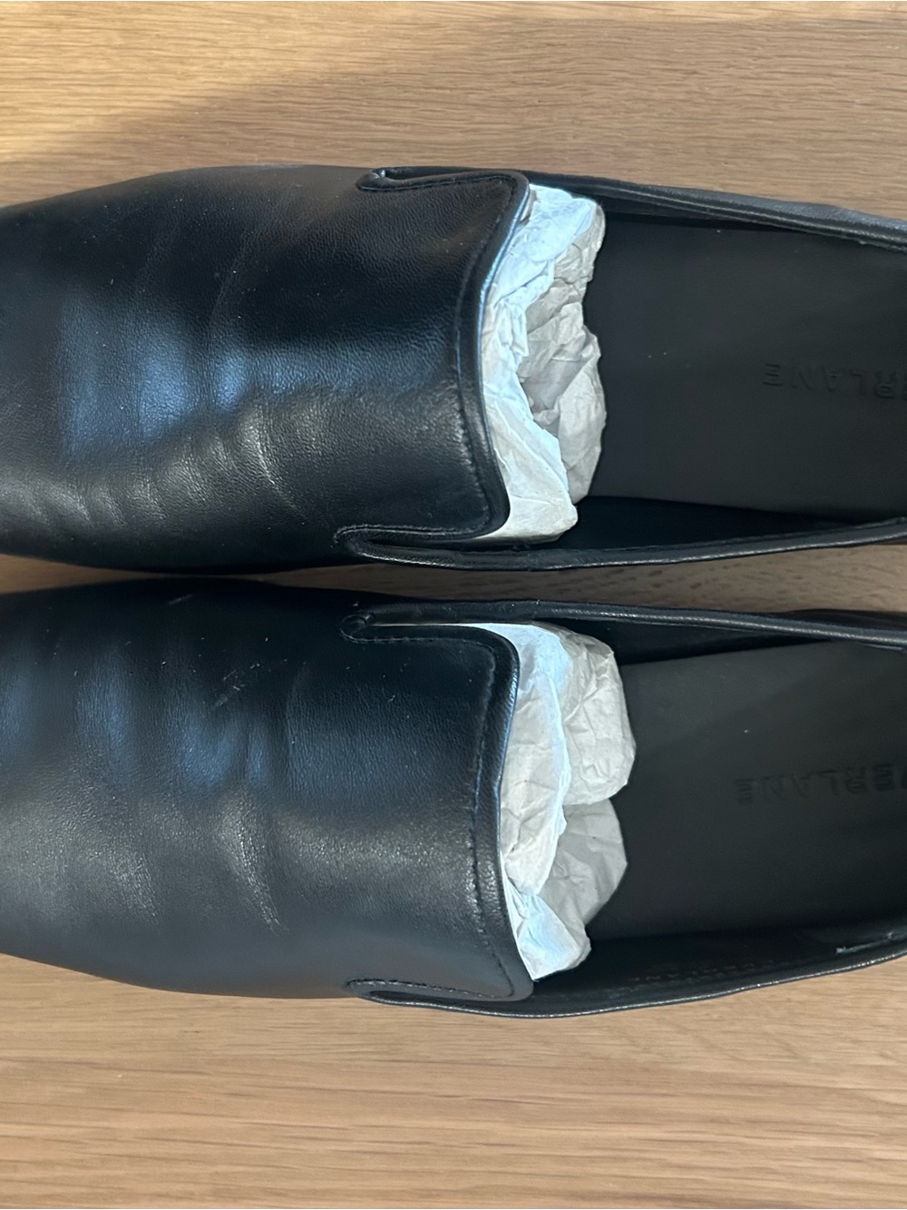 Everlane Black Leather Slip-On Loafers - Picture 6 of 9